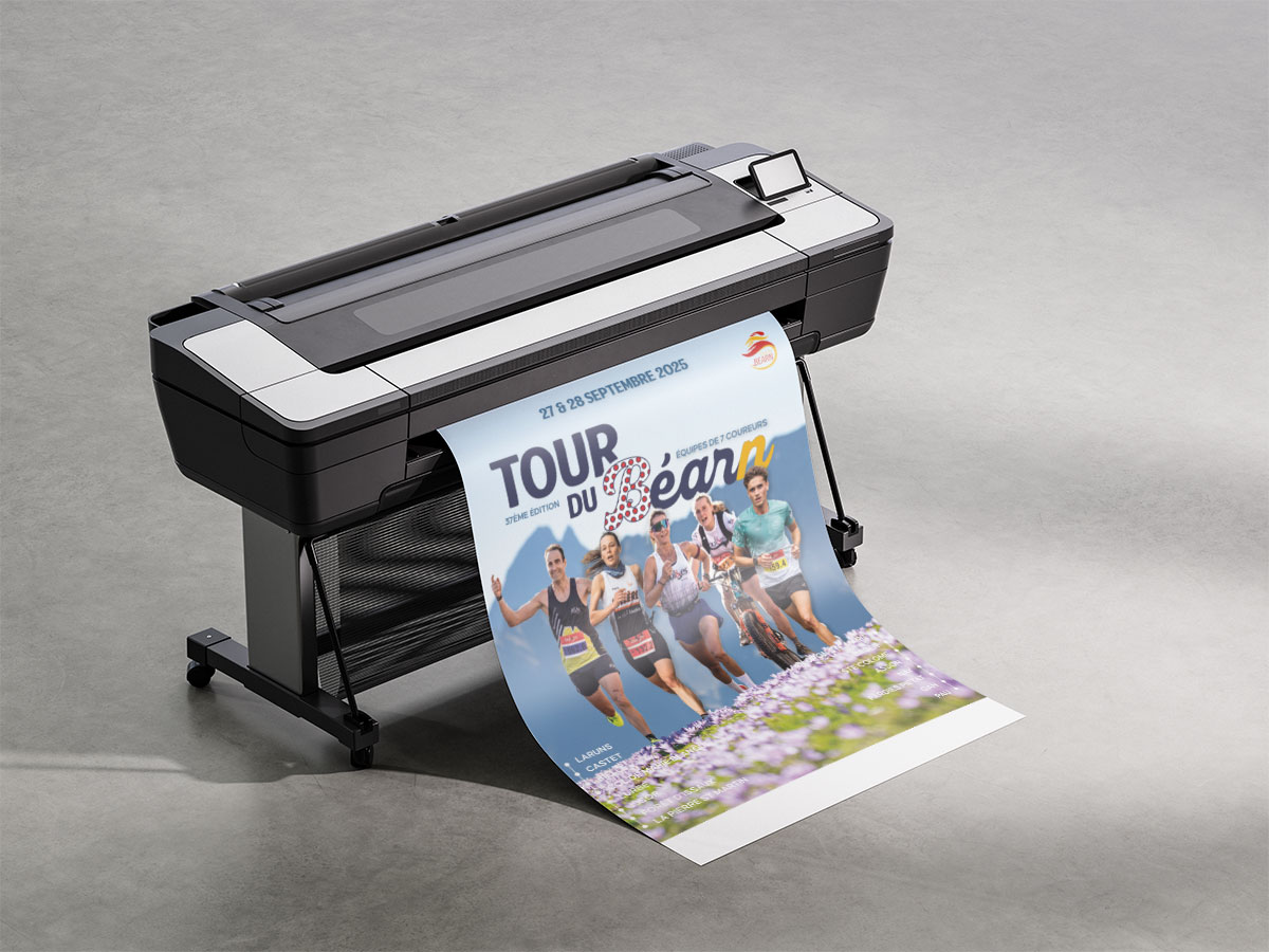 creation affiche évènement sportif graphiste evenementiel organisation pays basque